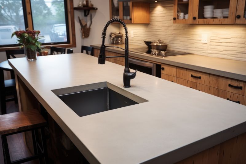 Cement Countertop Pouring in Santa Rosa, CA