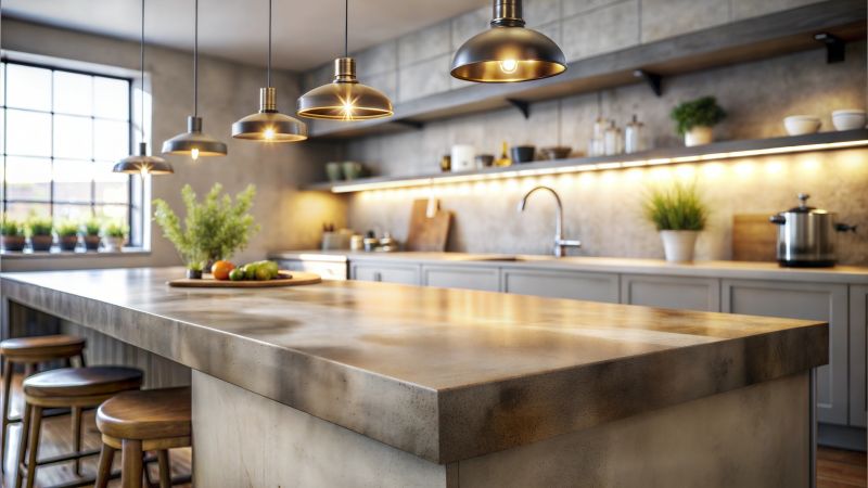 Cement Countertop Pouring in Sonoma County, CA