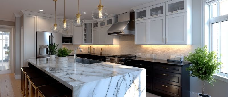 Marble Slab Installation in Lake County, IL